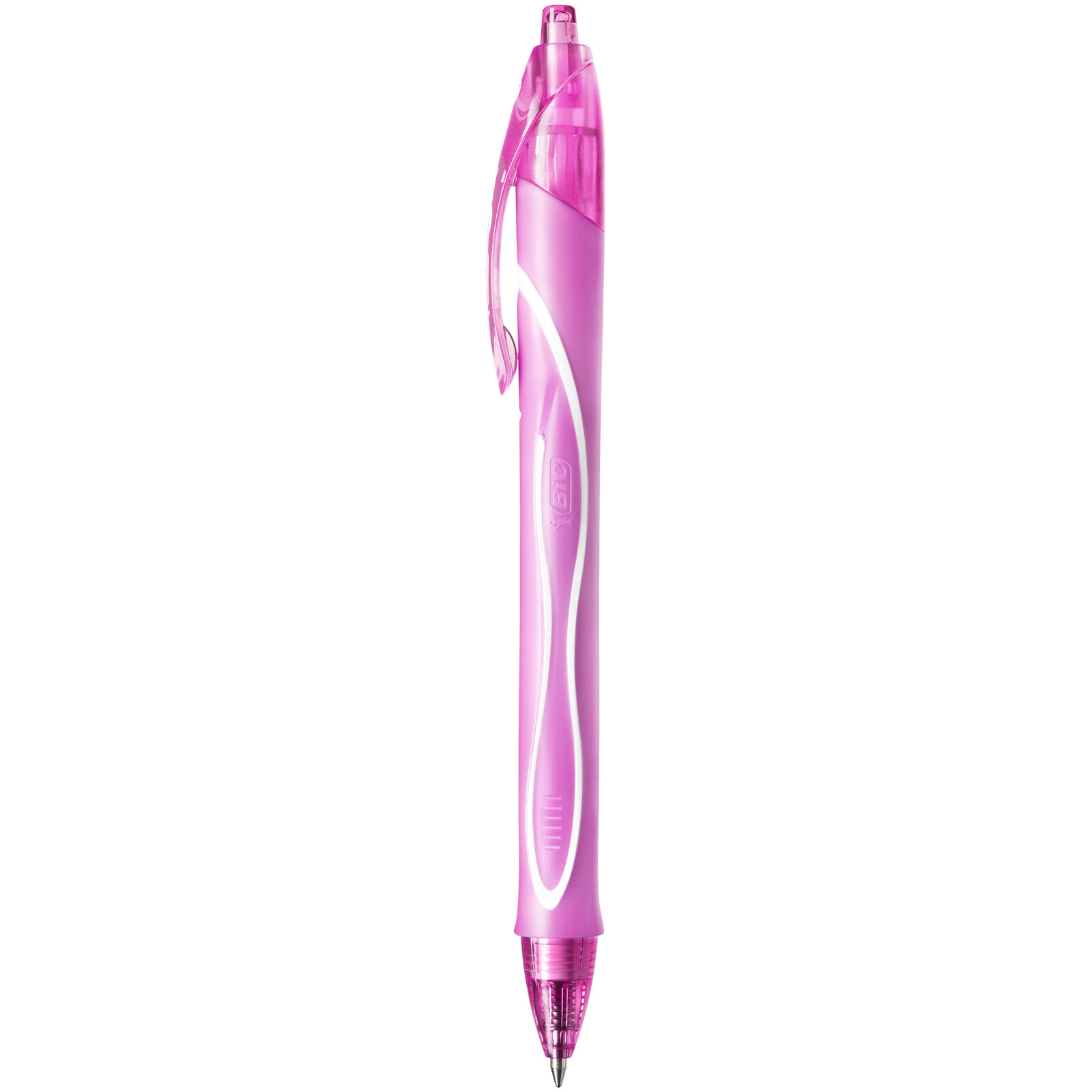 Stylo-bille rétractable Bic Gelocity Quick Dry rose